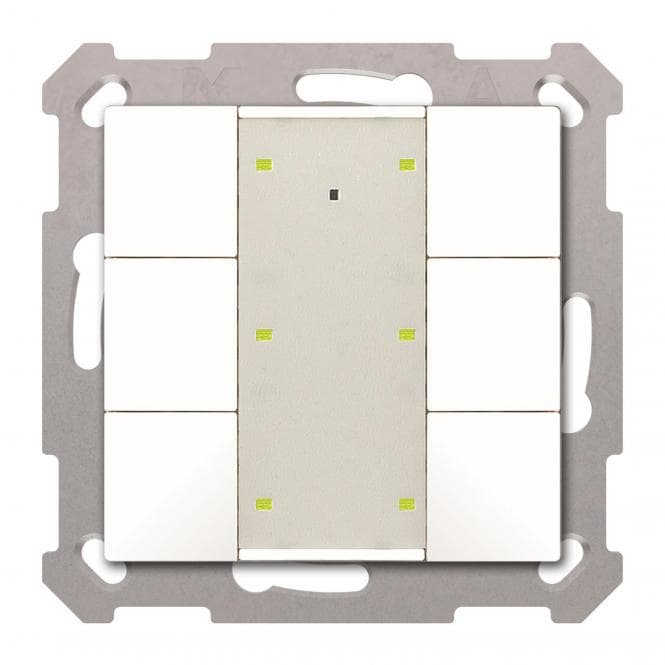 MDT BE-TA55P6.G2 Taster Plus 55 6-fach Reinweiß glänzend