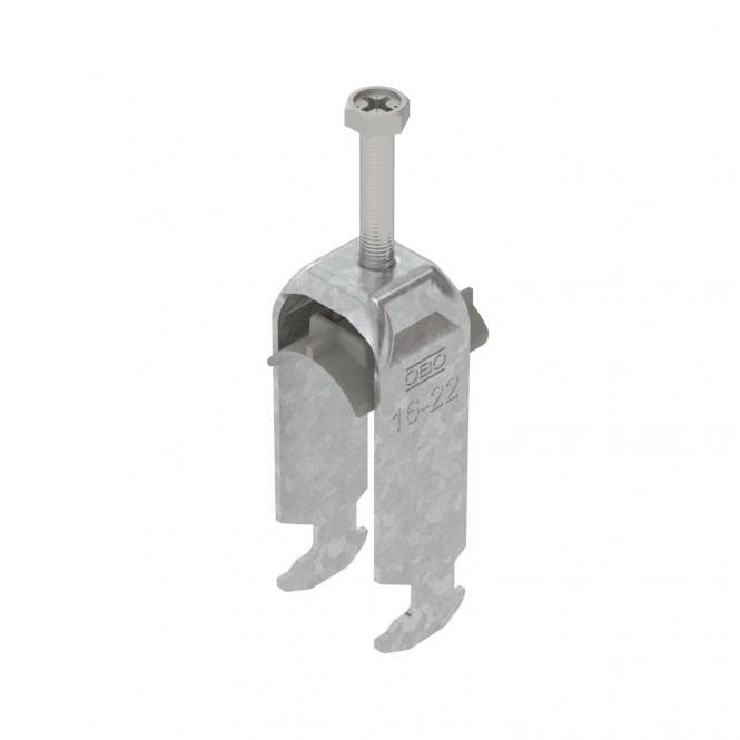 OBO BS-H2-K-22 FT Bügelschelle 2056 2f 16-22mm tauchfeuerverzinkt 1186217 (Inhalt 1 Stück)