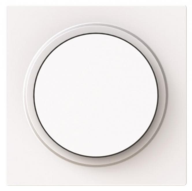 BJ Zentralscheibe 6540-44G-102 Drehdimmer m.Drehknopf weiß