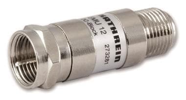 KATH F-DC-Block 5-2400MHz EMU 12 F-Stecker / F-Buchse (Inhalt 5 Stück)