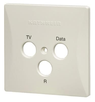 KATH Abdeckplatte 3-Loch ws ESZ 54 RAL9010 (Inhalt 10 Stück)