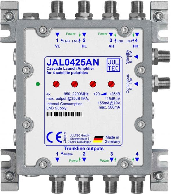 Jultec Sat- JAL0425AN Kaskadenstartverstärker inkl. Netzteil