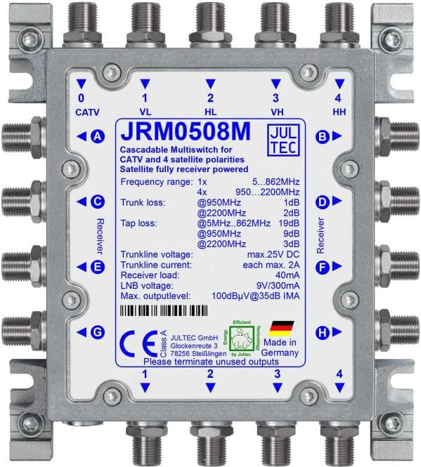 Jultec Multischalter JRM0508M 5 auf 8 Kaskade