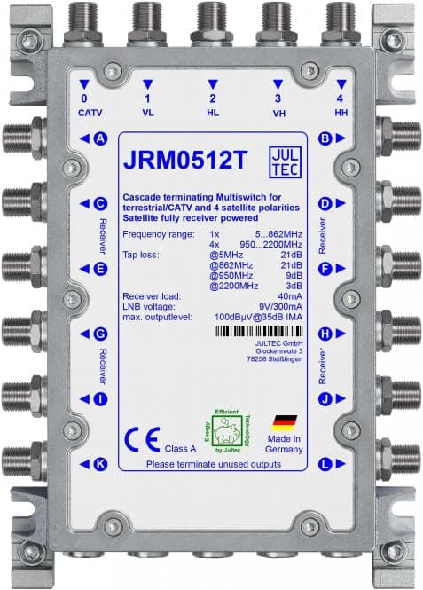 Jultec Multischalter JRM0512T 5/12 terminiert