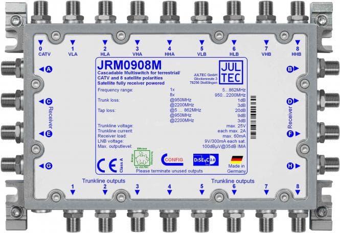 Jultec Multischalter JRM0908M 9 auf 8 Kaskade