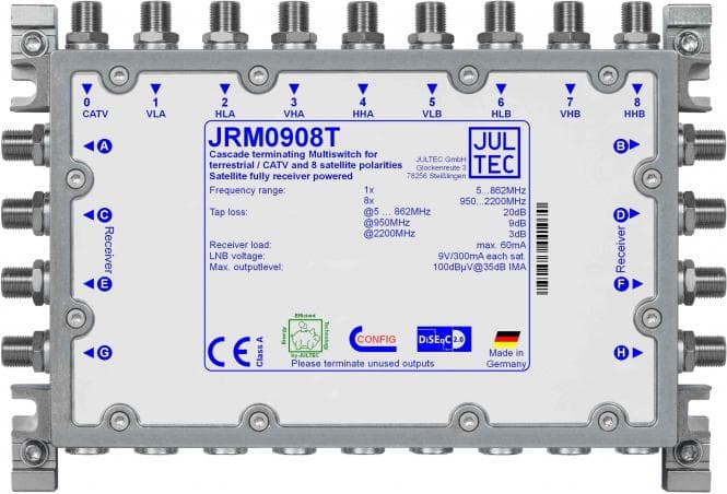 Jultec Multischalter JRM0908T 9 auf 8 term.
