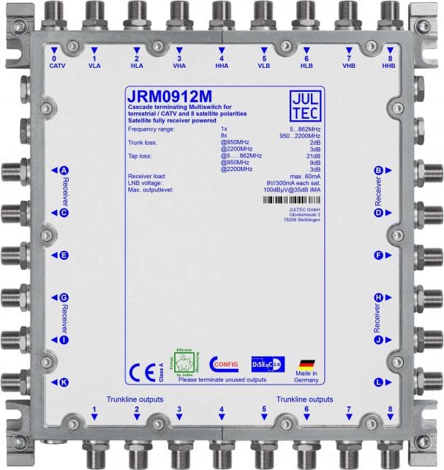 Jultec Multischalter JRM0912M 9 auf 12 Kaskade