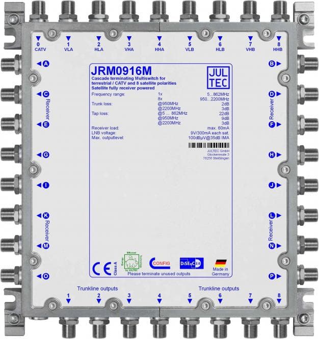 Jultec Multischalter JRM0916M 9 auf 16 Kaskade