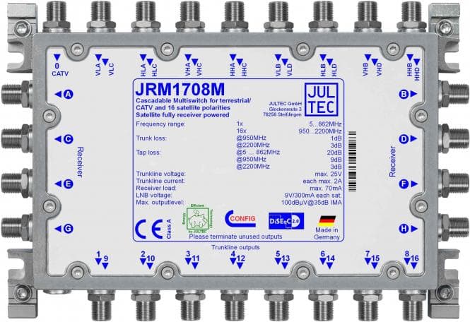 Jultec Multischalter JRM1708M 17 auf 8 Kaskade