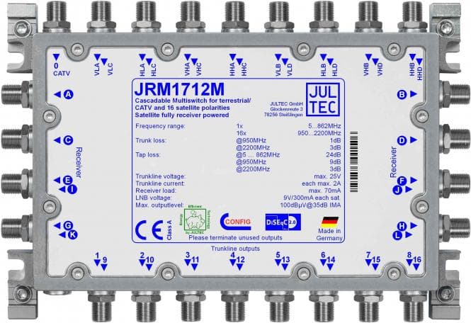 Jultec Multischalter JRM1712M 17 auf 12 Kaskade
