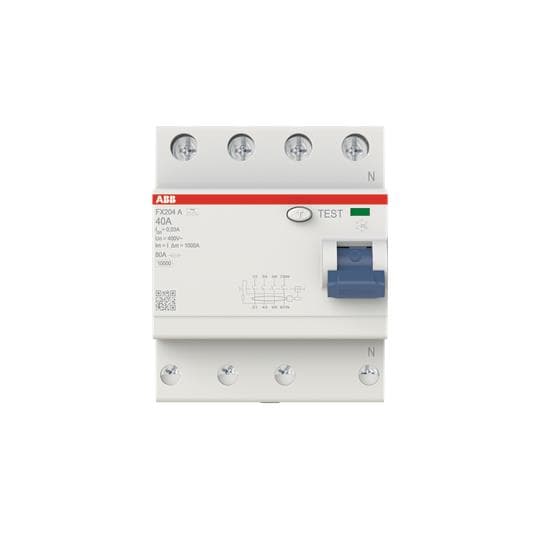 ABB FI-Schutzschalter FX204A-40/0,03 4P,Typ A,40A,30mA 2CSF204165R1400