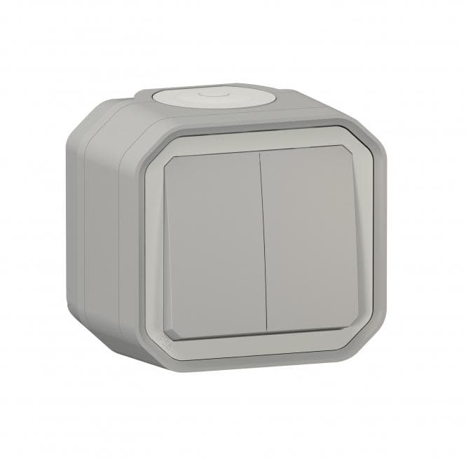 Legrand 069714L Plexo New FRAP IP44 Serienschalter grau 10A