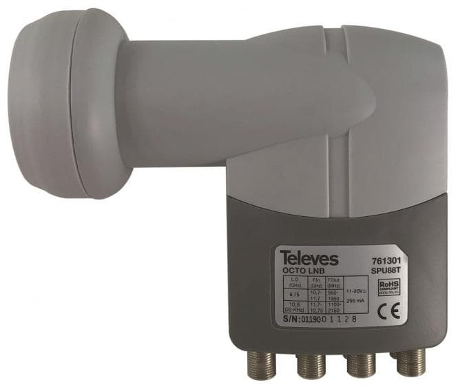Televes Speisesystem 8 Ausgänge SPU88T analog/digital 40mm Feed