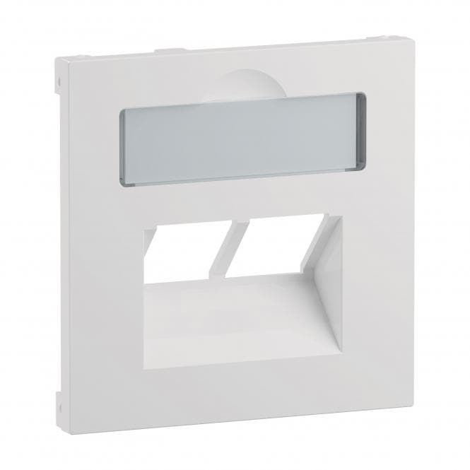 Legrand 765159 SEANO Abdeckung 2x RJ45 f Datendosen Fremdfabrikate Ultraweiß