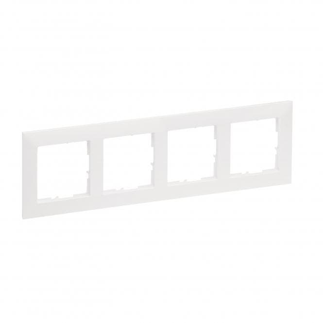 Legrand 765174 SEANO 4-fach Rahmen in der Farbausführung Ultraweiß
