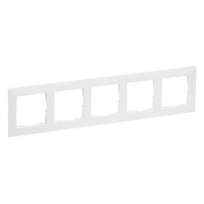 Legrand 765175 SEANO 5-fach Rahmen in der Farbausführung Ultraweiß