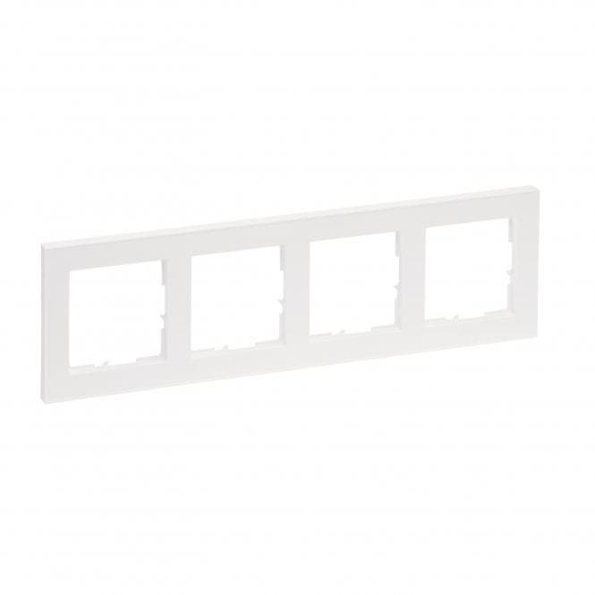 Legrand 765184 SEANO+4-fach Rahmen in der Farbausführung Ultraweiß