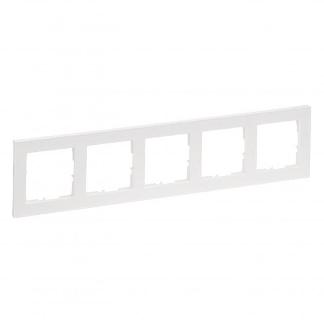 Legrand 765185 SEANO+5-fach Rahmen in der Farbausführung Ultraweiß