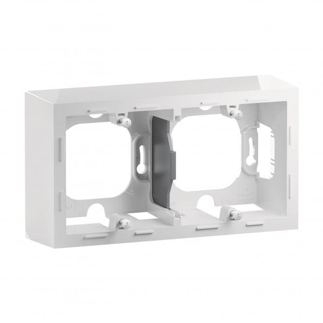Legrand 765199 SEANO APgehäuse 2-fach in der Farbausführung Ultraweiß