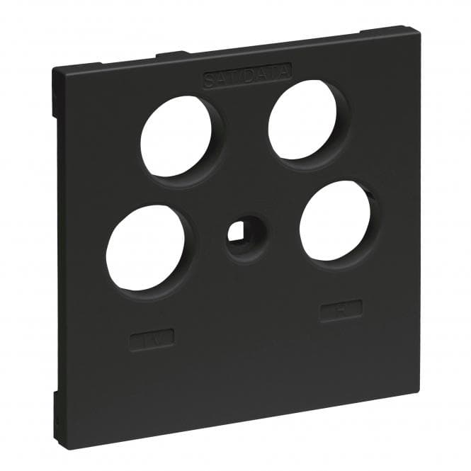 Legrand 765357 SEANO Abdeckung TV-R-SAT-SAT f.Fremdfabrikate sw