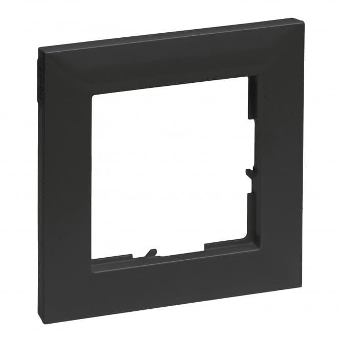 Legrand 765371 SEANO 1-fach Rahmen in der Farbausführung Schwarz lackiert