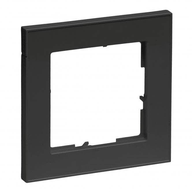 Legrand 765381 SEANO+1-fach Rahmen in der Farbausführung Schwarz lackiert
