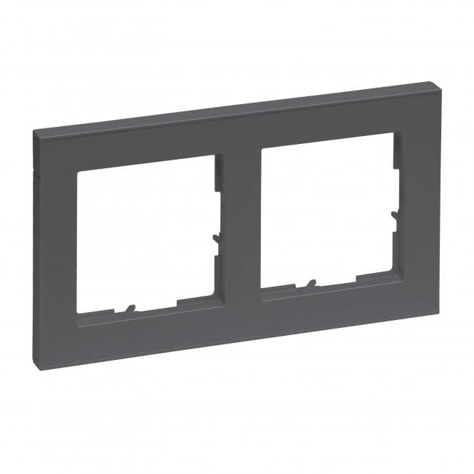 Legrand 765482 SEANO+2-fach Rahmen in der Farbausführung Anthrazit lackiert