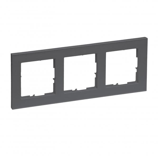Legrand 765483 SEANO+3-fach Rahmen in der Farbausführung Anthrazit lackiert