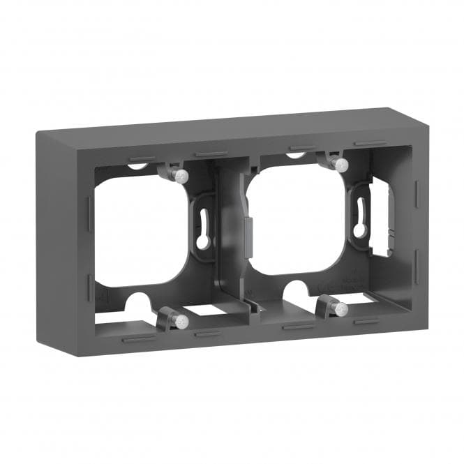 Legrand 765499 SEANO APgehäuse 2-fach in der Farbausführung Anthrazit lackiert