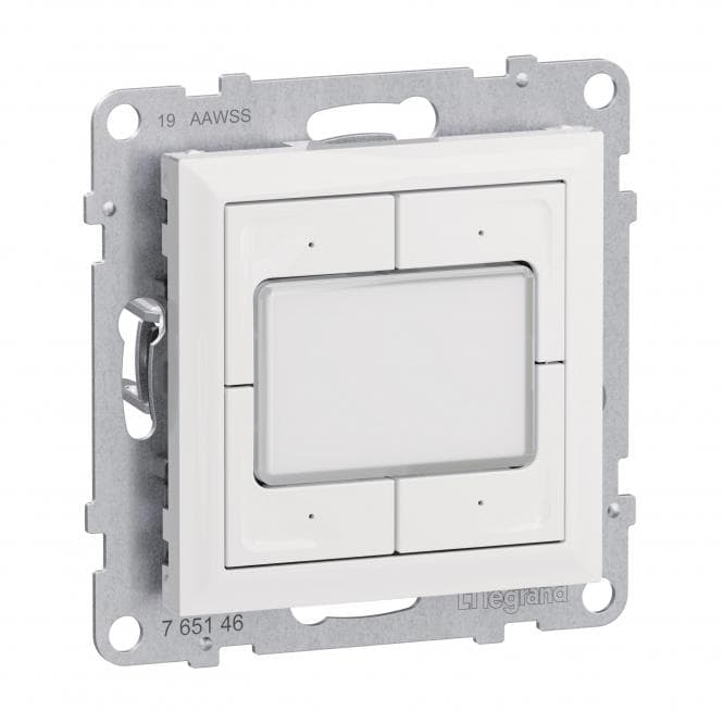 Legrand 765612 Seano MyHome Szenentaster zum Abrufen von 4 Szenarien in der