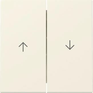 GIRA 329401 Wippe 2fach Pfeil System 55 Cremeweiß glänzend