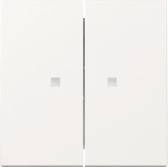 GIRA 363103 Wippe 2fach Kontrollfenster System 55 Reinweiß glänzend