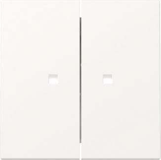 GIRA 363127 Wippe 2fach Kontrollfenster System 55 Reinweiß seidenmatt