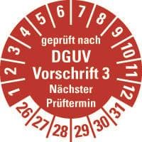 HEIN 185658 Prüfpl.DGUV3 NP 185658 26-31,r,PF,Ø20mm,500/RO