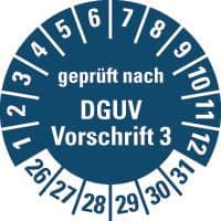 HEIN 185695 Prüfpl.DGUV3,26-31,bl,PF,Ø20mm,500/ROL