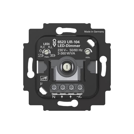 BJ LED-Dimmer.2+3 Draht 6523 UR-104 m.N-Klemme