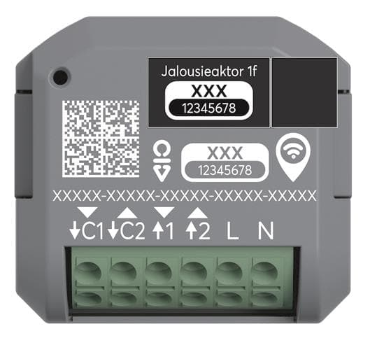 BJ Jalousieaktor 1-fach UP 62831 U-WL Wireless