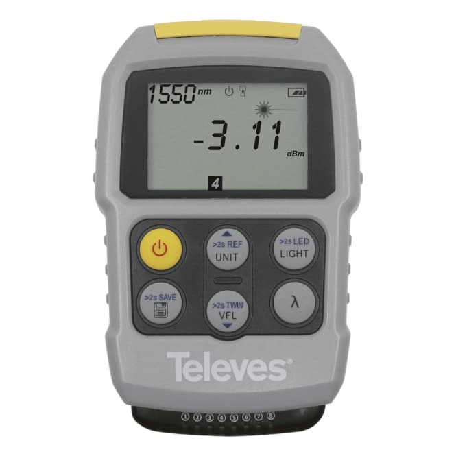Televes Mini-Testgerät für OPMVFLRJ45 LWL-Leiter OPM VFL Datenkabel