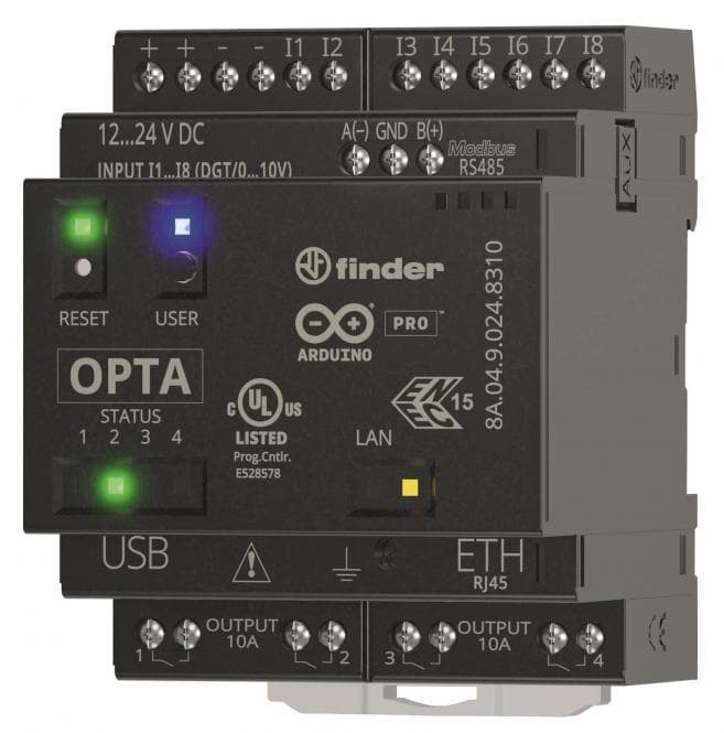 Finder OPTA Plus m. 8A.04.9.024.8310.CXX integrem Leitstand zum Energiemonitoring