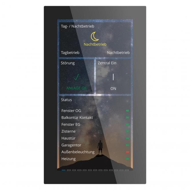 MDT BE-GTSP6TS.01S Glas Touch Smart Plus 6Zoll Secure Schwarz