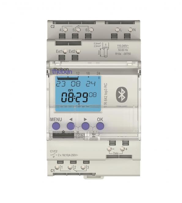 Theben Zeitschaltuhr TR642top3 BLE RC digital Astro/Jahresprogramm 2K 3TE