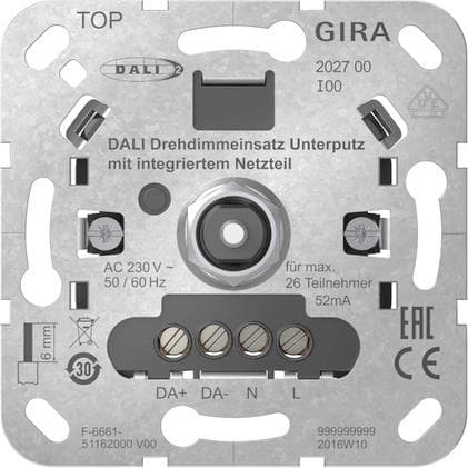 GIRA 202700 DALI Drehdimmeins.UP Netzteil Einsatz