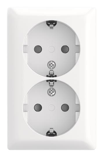 BJ SCHUKO Doppelsteckdose 202 EAPBJ-524 Safety+AP 2fach