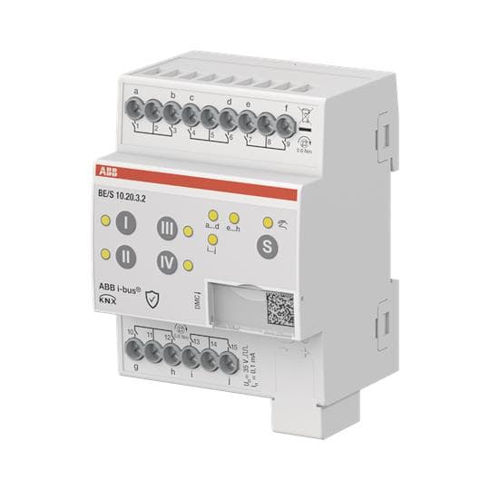ABB Binäreingang 10fach BE/S10.20.3.2 Kontaktabfrage manuelle 2CDG110277R0011