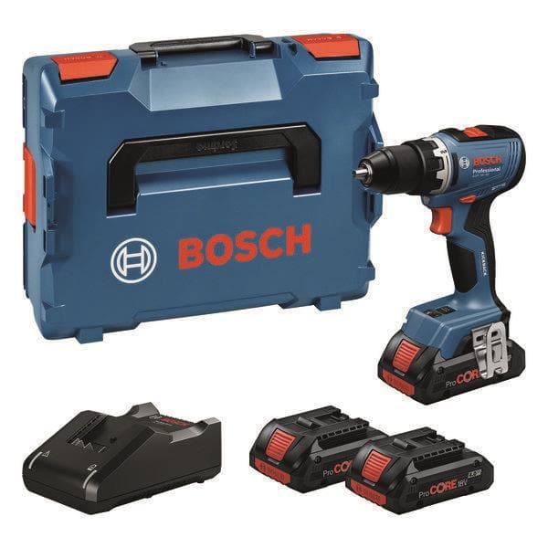 Bosch Akku Bohrschrauber GSR 18V-65 inkl. 3x4,0Ah + L-Boxx 06019N3208