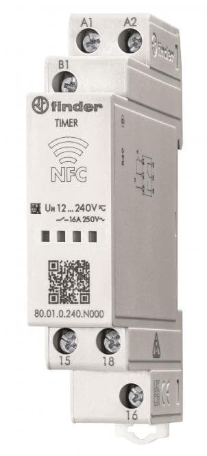 Finder Zeitrelais 80.01.0.240.N000 Programmierbar über NFC Multifunktion