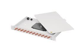 TG 19 1HE LWL Spleissbox 100131016 Basis eco 12xLC-D+24xLC Pigt50/125 OM4