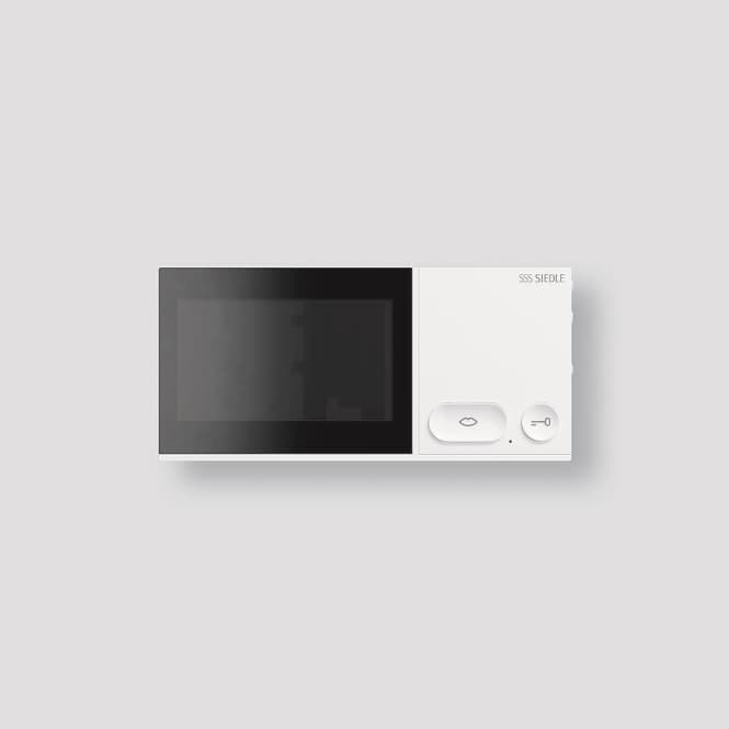 Siedle Indoor Video-Innenstation IQID-0 Signalweiß m.10,9cm Display