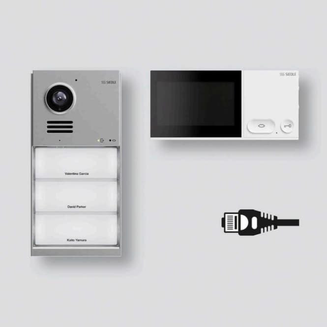 Siedle Set LAN Mattchrom IQSL-0 f.Neubau