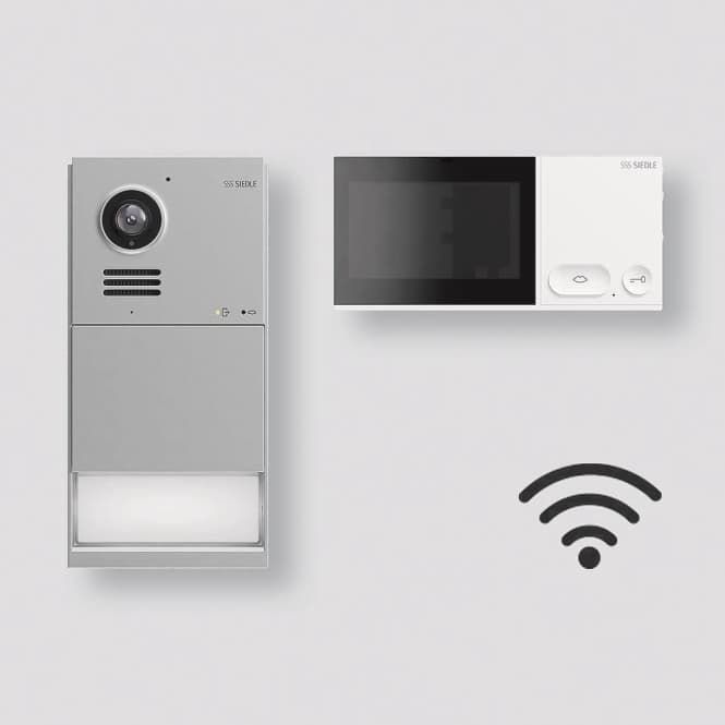 Siedle Set Wi-Fi Mattchrom IQSW-0 f.Bestand